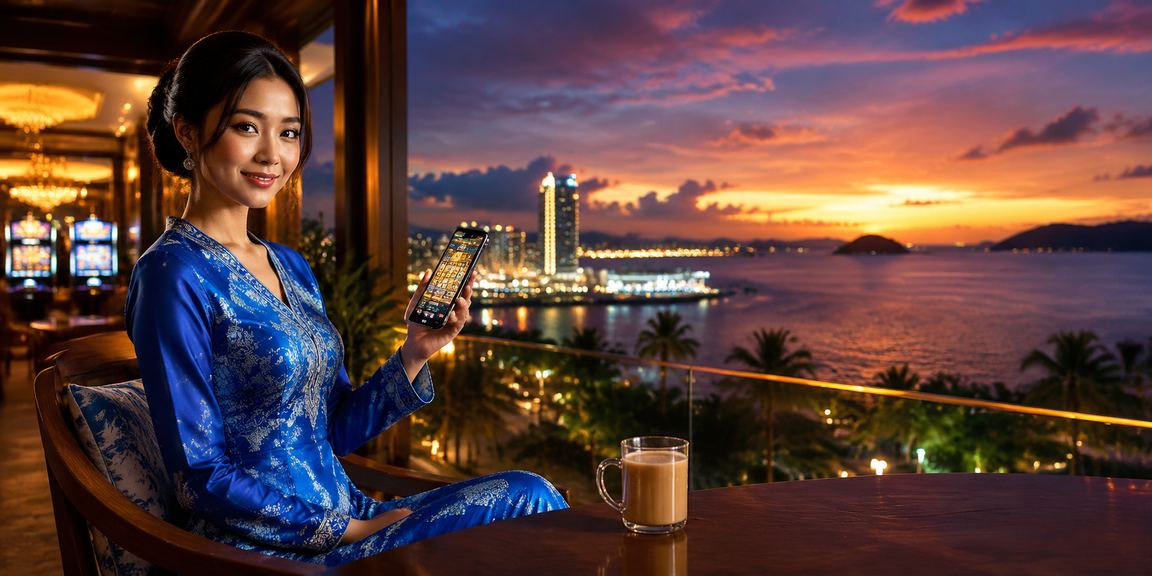 Pemain re7 di Kota Kinabalu berpakaian baju kurung menikmati pengalaman deposit yang mudah dan selamat