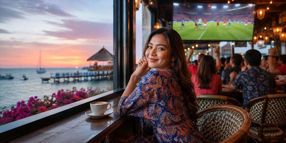 Pertaruhan bola sepak di Terengganu dengan corak batik tradisional yang kaya warna